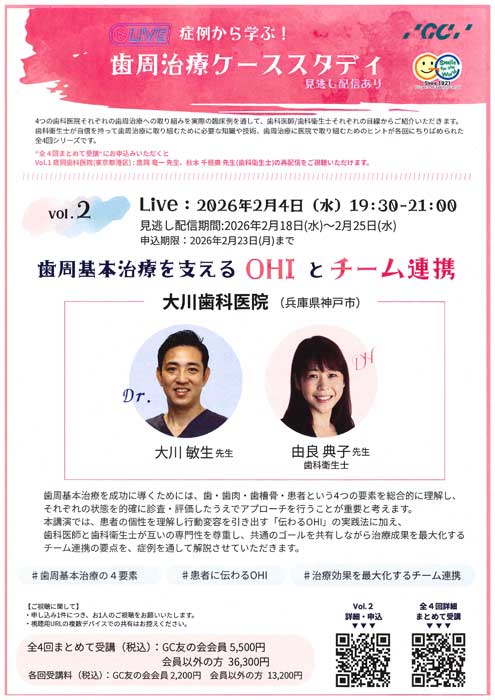 歯周基本治療を支えるOHIとチーム連携